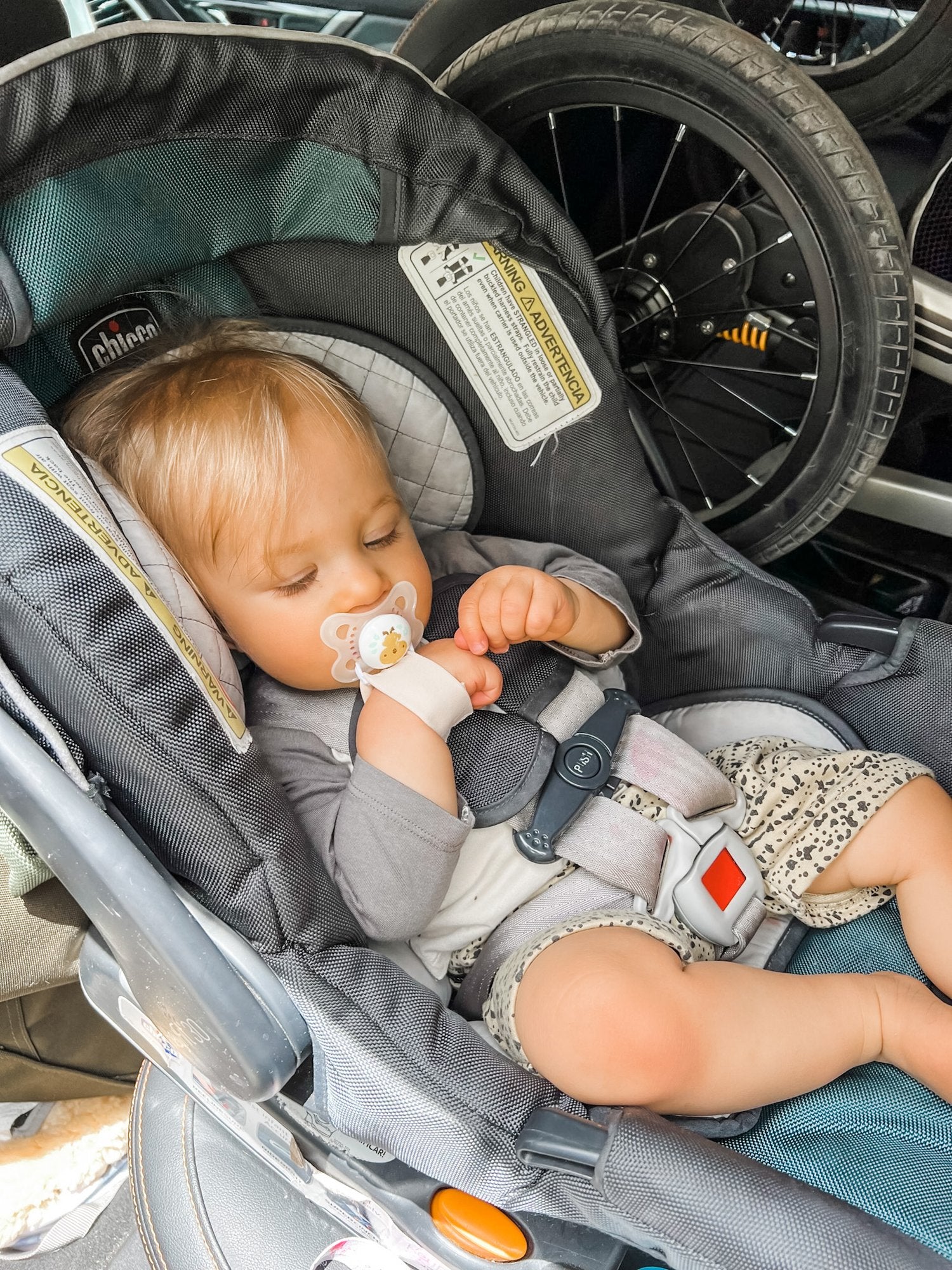 Driving child without car seat best sale